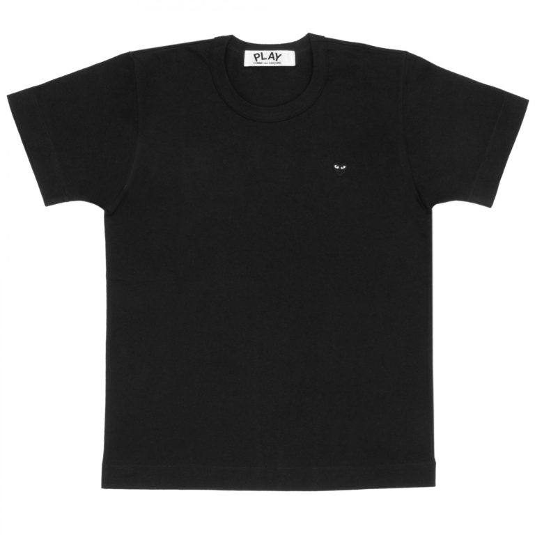 PLAY COMME des GARCONS コムデギャルソン 黒×黒 Tシャツ-