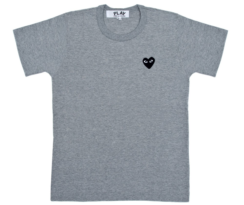 Play-One-Black-Heart-TShirt-Grey