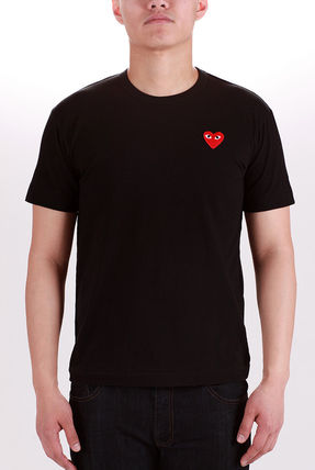 コムデギャルソン プレイ(Play) ワンポイントRed Heart Tシャツ 黒