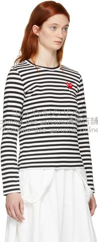 Comme des gar?ons play striped long sleeve clearance t-shirt