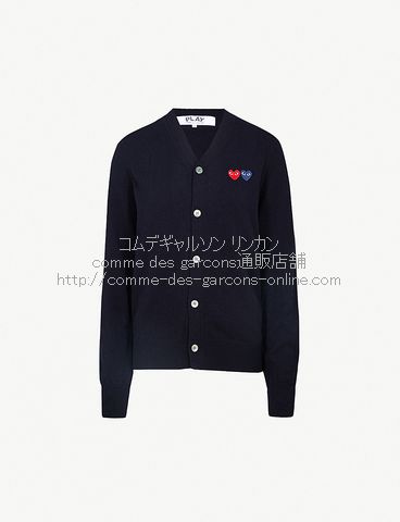 play comme des garcons ネイビー　カーディガン