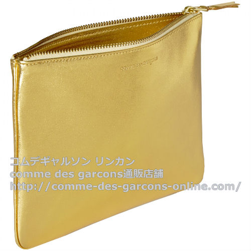 コムデギャルソン財布クラッチバッグ・ポーチ-ゴールド（金）Wallet 215mm x 160mm
