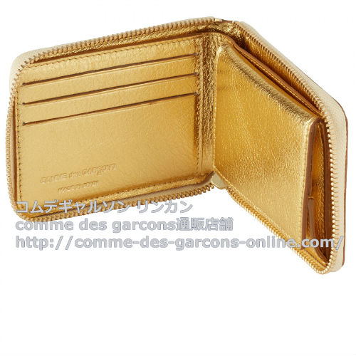 コムデギャルソン財布-ゴールド（金）Wallet 7100