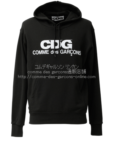 即完売 PLAY COMME des GARCONS 両面ロゴ パーカー 刺繍