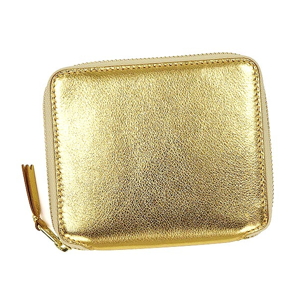 コムデギャルソン ウォレット SA2100G 二つ折り財布 （ゴールド・金）コインケース