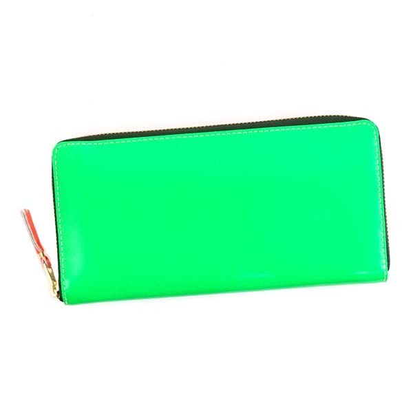 コムデギャルソン スーパーフロー（緑・グリーン）SUPER FLUO ネオンカラー 長財布 SA0110SF