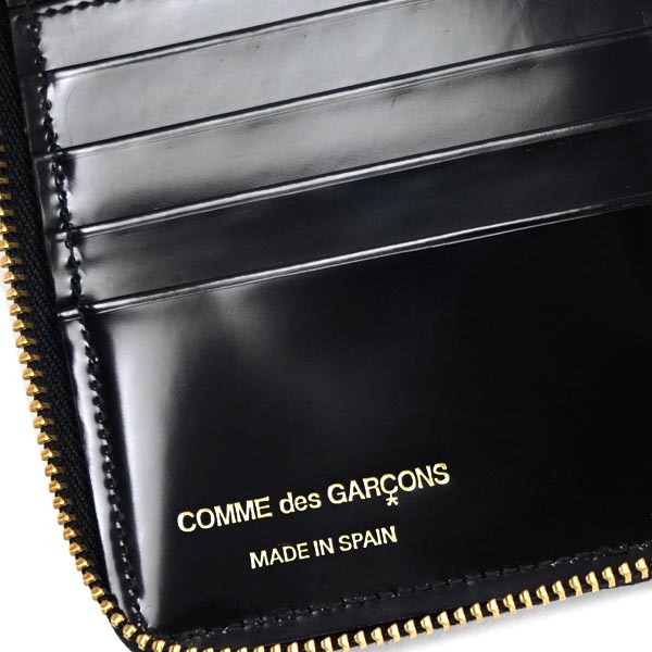 コムデギャルソン ウォレット SA2100NE 二つ折り財布（黒・ブラック