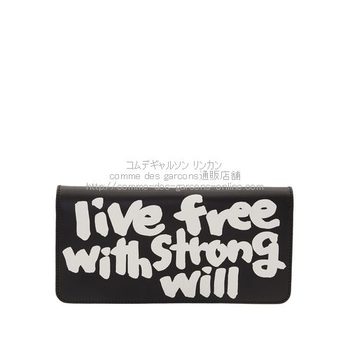 WALLET COMME des GARCONS 財布 live free 黒