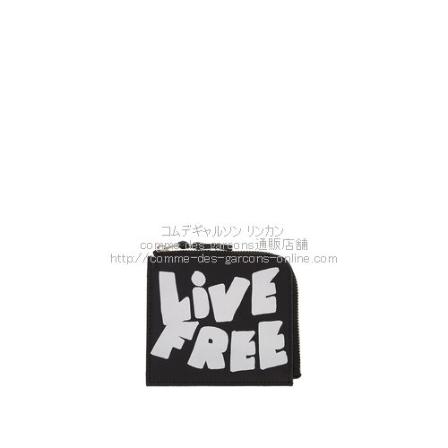 WALLET COMME des GARCONS 財布 live free 黒