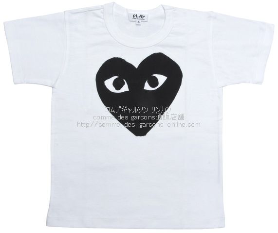 COMME des GARCONS     PLAYTシャツ　Sサイズ　黒ハート