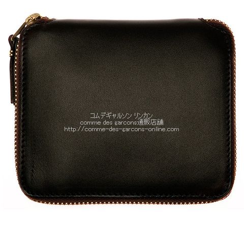 専用 新品 COMME des GARCONS レザー 茶 二つ折り 財布