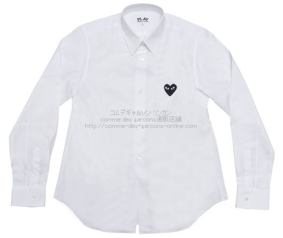 play comme des garcons. 白シャツトップス - シャツ