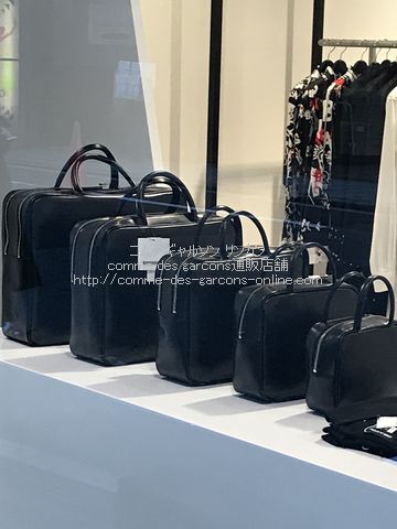 コムデギャルソン 青山店限定 吉田カバン（黒）レザーバッグ（吉田克幸・ポーター製スクエア型）