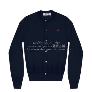 play-little-red-heart-cotton-cardigan-navy