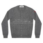 play-little-red-heart-wool-cardigan-gray