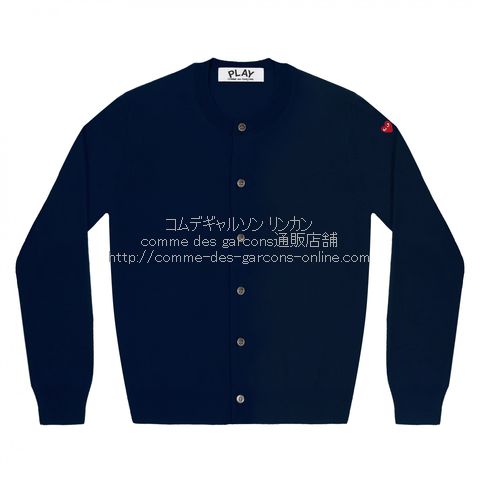 play-little-red-heart-wool-cardigan-navy