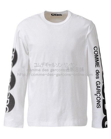 コムデギャルソン CDG 両腕フルロゴ ロングスリーブ Tシャツ ロンT XL