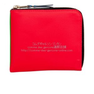 cdg-wallet-sa3100sf-superfluo-green-orange