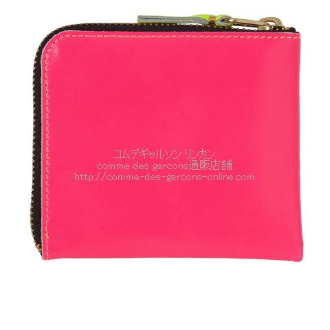 cdg-wallet-sa3100sf-superfluo-lightorange-pink