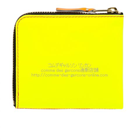 コムデギャルソン ウォレット SA3100SF ミニ財布 Super Fluo（ピンク・イエロー）