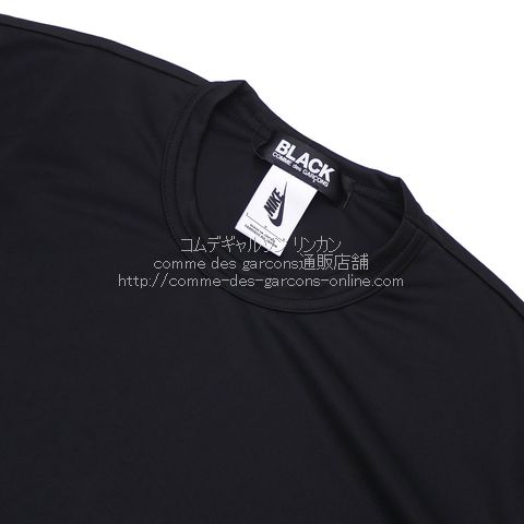 ブラック・コムデギャルソン限定ナイキ長袖Tシャツ・黒（Nikeコラボ