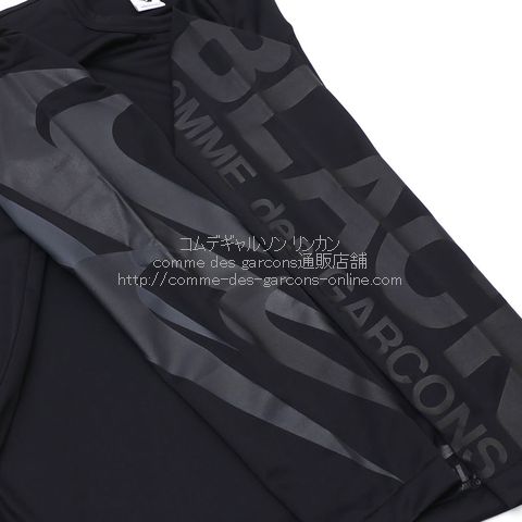 ブラック・コムデギャルソン限定ナイキ長袖Tシャツ・黒（Nikeコラボ・ロンT）