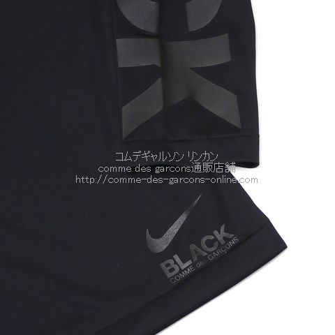 ブラック・コムデギャルソン限定ナイキ長袖Tシャツ・黒（Nikeコラボ・ロンT）