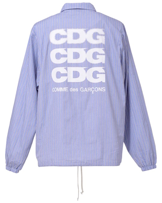 CDG ストライプコーチジャケットcommedesga