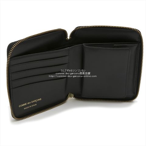 コムデギャルソン SA2100LG 二つ折り財布 ラグジュアリー（黒