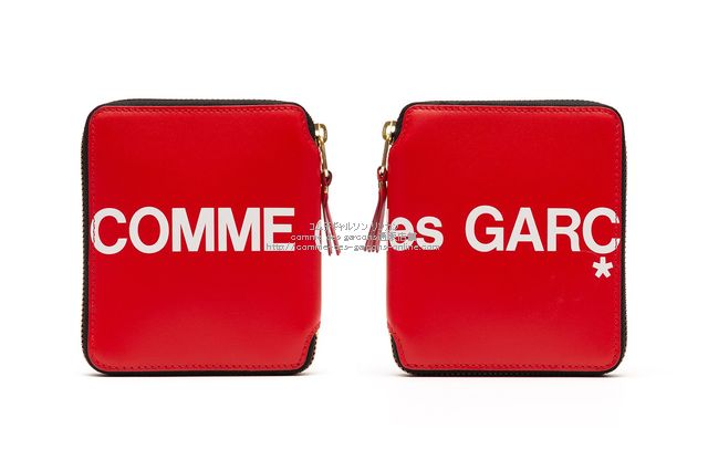 コムデギャルソン Huge Logo Sa2100hl 赤 二つ折り財布 コムデギャルソン リンカン Comme Des Garcons通販店舗