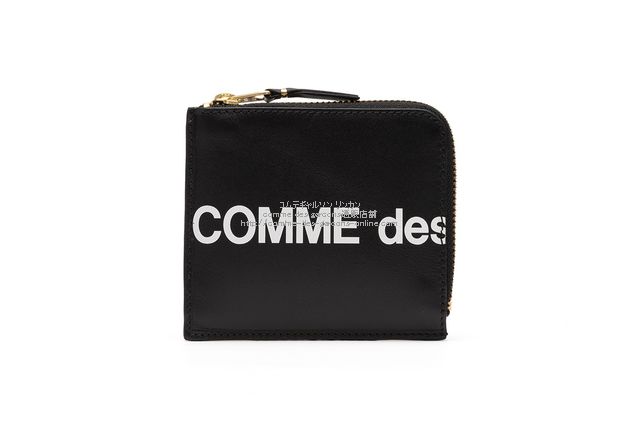 COMME des GARCONS (コムデギャルソン) コンパクト財布 HUGE LOGO SA3100HL ブラック 並行輸入品