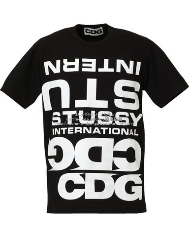 コムデギャルソンcdg ステューシー Stussy コラボレーションtシャツ 黒 コムデギャルソン リンカン Comme Des Garcons通販店舗