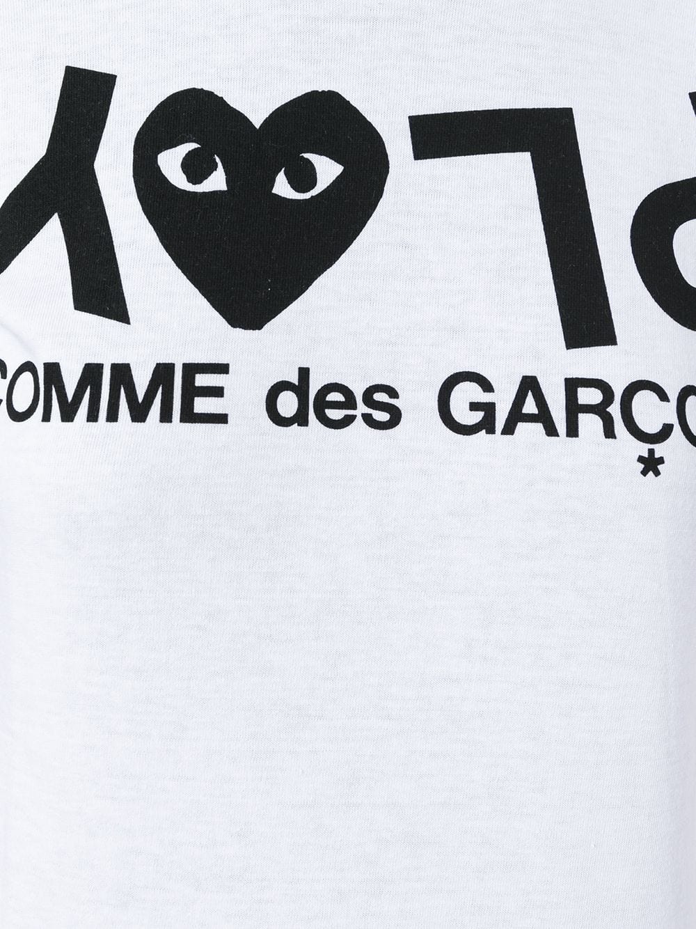 プレイ コムデギャルソン 半袖tシャツ 反転ロゴ 黒ハート コムデギャルソン リンカン Comme Des Garcons通販店舗