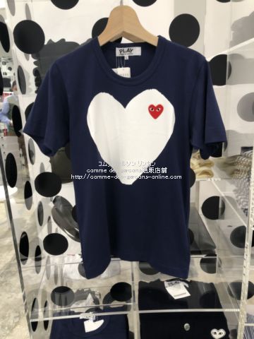 プレイ　コムデギャルソン　tシャツ メンズ　半袖　ハート