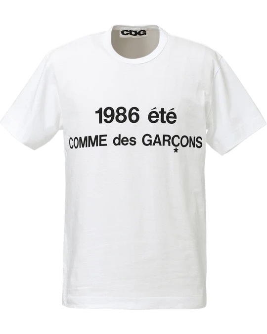 コムデギャルソンCDG限定Tシャツ1986 ete（ブラック・マーケット復刻版 