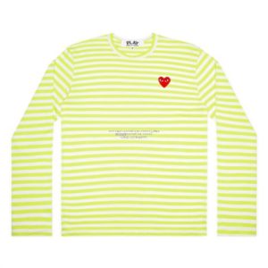 Play COMME DES GARÇONS 2020SS 新作 長袖ボーダーTシャツ ワン ...