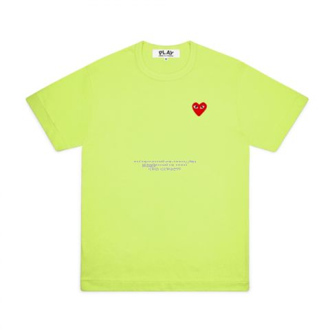 Play COMME DES GARCONS 2020SS 新作Tシャツ ワンポイント赤ハート