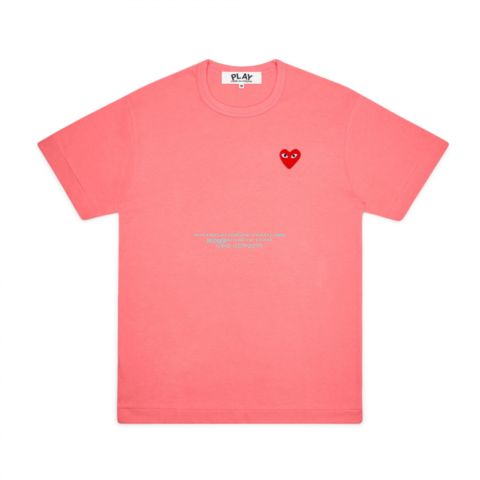 話題の最新アイテム コムデギャルソン CDG Tシャツ ピンク ロゴ M ...