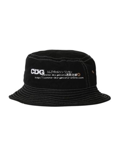 国内正規品 新品 CDG HAT BLACK コムデギャルソン ハット ブラック