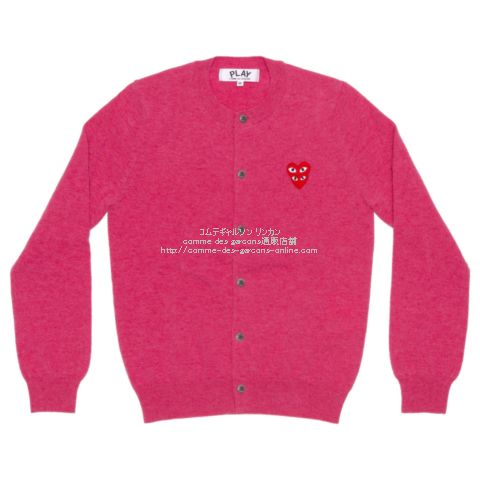 PLAY COMME des GARCONS カーディガン L ピンク