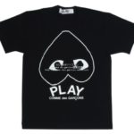 プレイ コムデギャルソン 逆さラインハート × Playロゴ 半袖Tシャツ ...