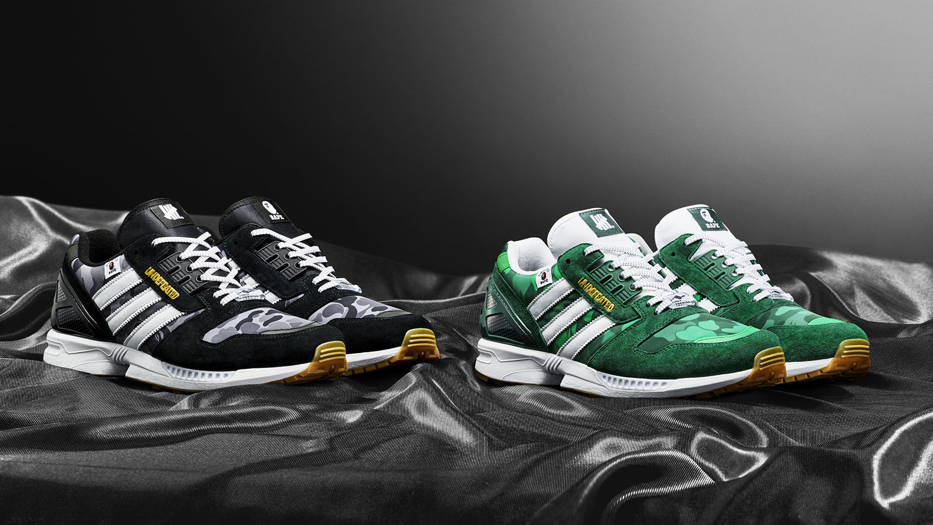 BAPE X UNDFTD X ADIDAS ZX8000限定スニーカー