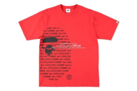 コムデギャルソン大阪 × エイプ限定Tシャツ-COMME DES GARÇONS × APE HEAD-B