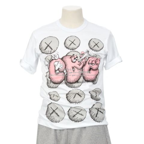 BTS J-HOPE-ホソク-着用 KAWS-カウズ-×コムデギャルソンシャツ 限定Tシャツ-A-