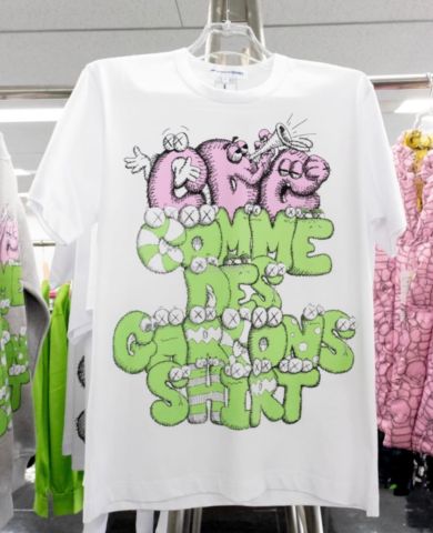 KAWS-カウズ-×コムデギャルソンシャツ 限定Tシャツ-B-