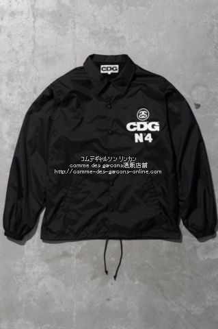 stussy × cdg XL ギャルソン COACH JACKET - ナイロンジャケット