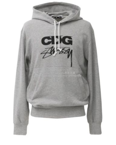 stussy cdg HOODED SWEATSHIRT L ギャルソン - パーカー