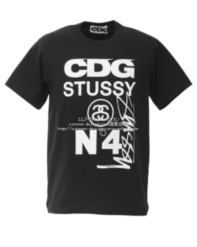 コムデギャルソンCDG × ステューシー 限定Tシャツ-2021AW-