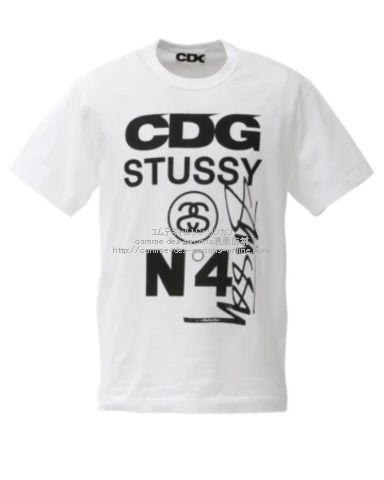 コムデギャルソンCDG × ステューシー 限定Tシャツ-2021AW-