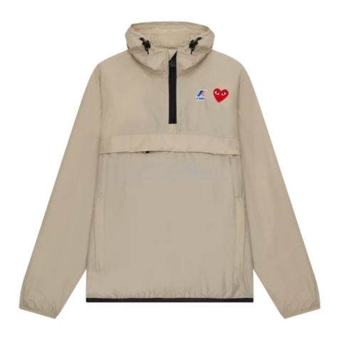 Kway × コムデギャルソン】ハーフジップ プルオーバー ベージュ